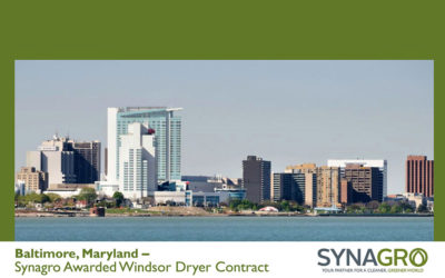 Synagro Awarded Contract to Operate City of Windsor, Ontario’s Dryer