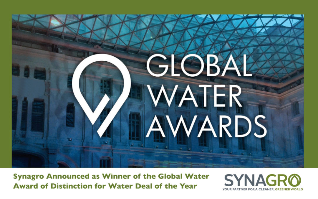 Synagro Announced as Winner of the Global Water Award of Distinction for Water Deal of the Year
