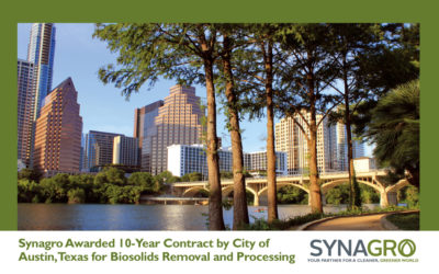 Synagro Awarded 10-Year Contract by City of Austin, Texas for Biosolids Removal and Processing
