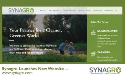 Synagro Invites Municipalities, Farmers and Communities to Visit Newly Launched Website