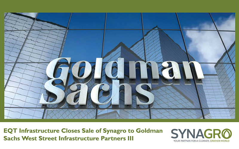 EQT Infrastructure Closes Sale of Synagro to Goldman Sachs West Street Infrastructure Partners III