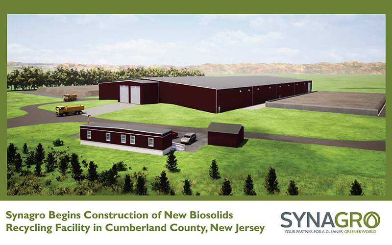 Synagro Begins Construction of New Biosolids Recycling Facility in Cumberland County, New Jersey
