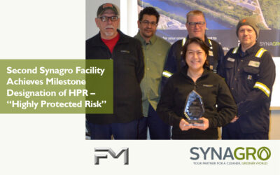 Second Synagro Facility Achieves Milestone Designation of HPR – “Highly Protected Risk”