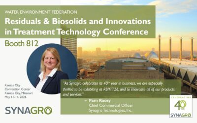 Synagro to Highlight Products and Services at WEF Residuals & Biosolids and Innovations in Treatment Technology Conference